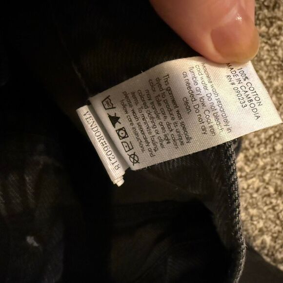 PacSun Black Denim Jeans Dad 26” Eco Retro Mom - Picture 5 of 7